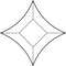 1-1/8" x 1-1/8" x 1-5/8" Pointed Star Glass Bevel - 4.7MM - 10 Pack
